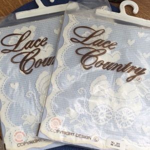 🌿2 NWOT Vintage Lace Teddy Bear Pannels🌿